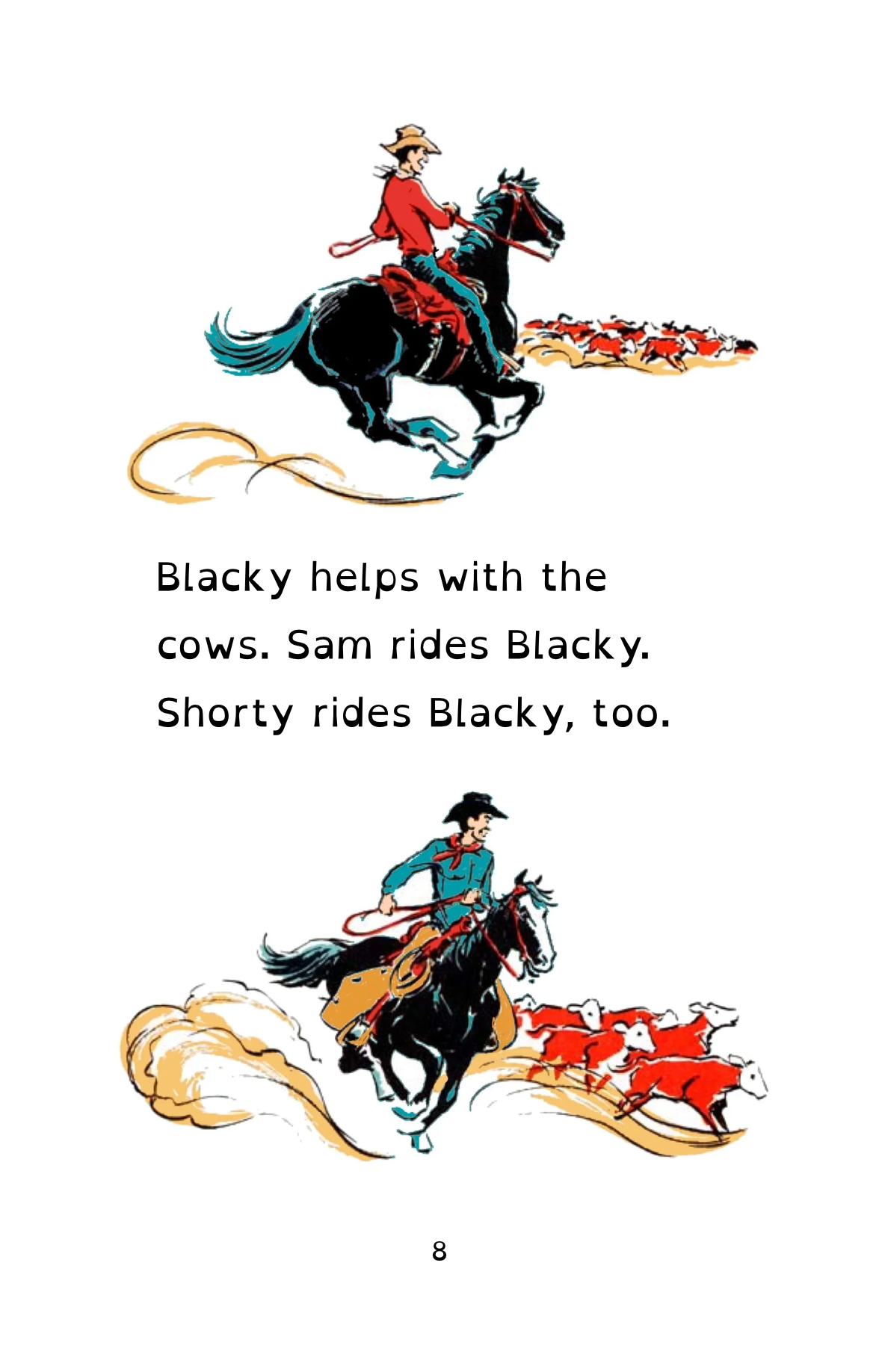 Cowboy Sam and Dandy (Open Dyslexic)